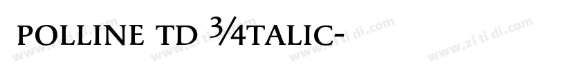 ApollineStd Italic字体转换